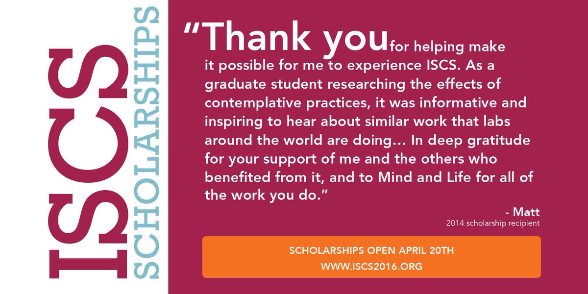 Early bird registration for #ISCS2016 is open, and student scholarships are being offered. bit.ly/ISCS2016