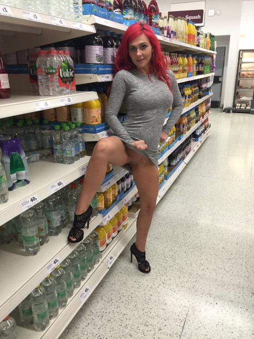 Do love a bit of supermarket shopping. #flashing #pussy #noknickers https://t.co/M85nrjiXrV<a href="/tag/flashing"class="tags">#flashing</a><a href="/tag/pussy"class="tags"><span>#pussy</span></a><a href="/tag/noknickers"class="tags"><span>#noknickers</span></a>