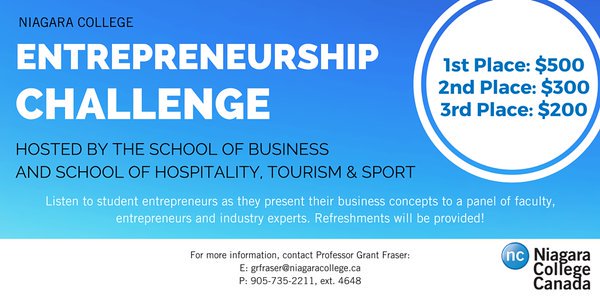 Swing by NL-HT006 @ 4:30p to cheer on reps from various NC #Entrepreneurship classes, competing for tuition credit$!