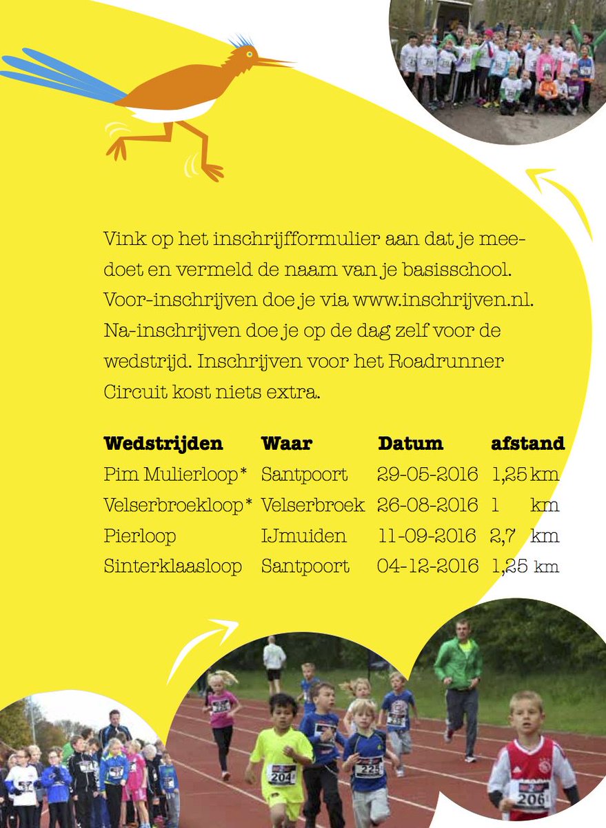 PimMulierLoop's tweet image. De 1e loop is 1,25 km #PimMulierloop op 29/5. Vink aan dat je meedoet op inschrijven.nl/formulier?id=2… #RoadRunnerCircuit