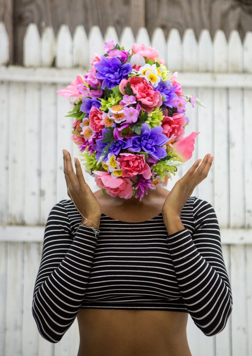 In honor of 4/20 - Heres my new photo series titled #FLOWERCHILD

Handmade Mask x Photo: #VisualizedByAristotle