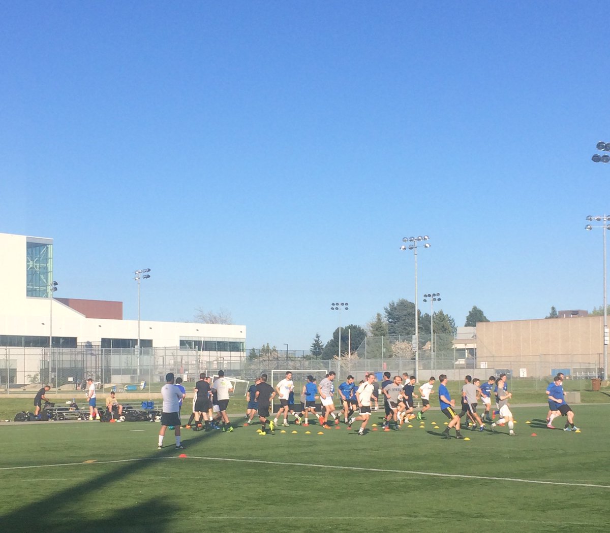 HighlandersFC's tweet photo. Beautiful day for try-outs!

 #YYJ #YYJNews #Soccer #Path2Pro #PDL #YYJSports #HighlandersFCRevival #VHFC #USLPDL https://t.co/sZMj8d5zGB