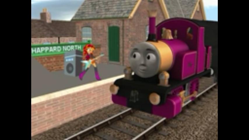 @Iove_All_Brony Well, my book's magic interfered with this engine here, and now I am a train.