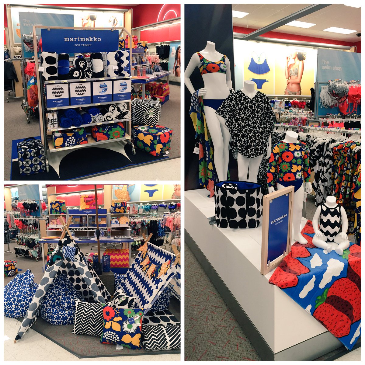 Marimekko update in swim to create a great guest impact upon entering the store! #MarimekkoForTarget #vml #target