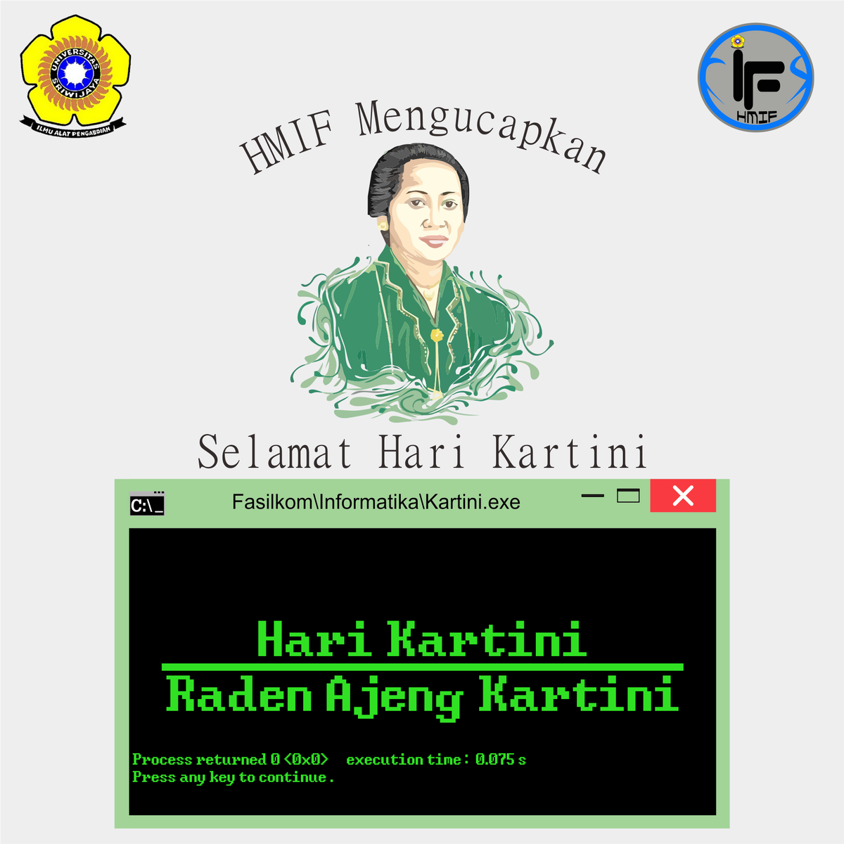 HMIFUnsri's tweet photo. Habis Gelap Terbitlah Terang..
HMIF Mengucapkan Selamat Hari Kartini..

Jayalah Wanita Indonesia
#HariKartini https://t.co/ICUtVO05MC