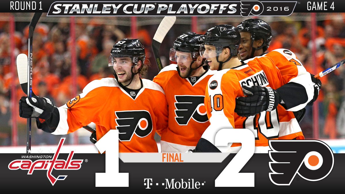 NHLFlyers's tweet image. #Flyers take down the Capitals, 2-1! #WSHvsPHI

Game 5 Friday in Washington, 7 pm.