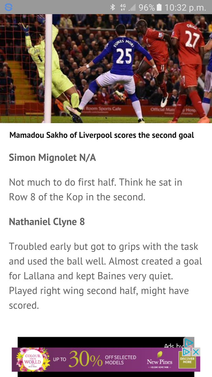 DNALfc's tweet photo. Anyone else feel sorry for mignolet tonight not having to touch the ball in the second half and didn't get a rating https://t.co/DU0Hsb0o2B