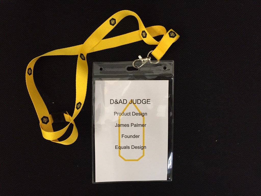 Just finished a long day of judging at the <a href="/dandad/">D&AD</a> product design awards