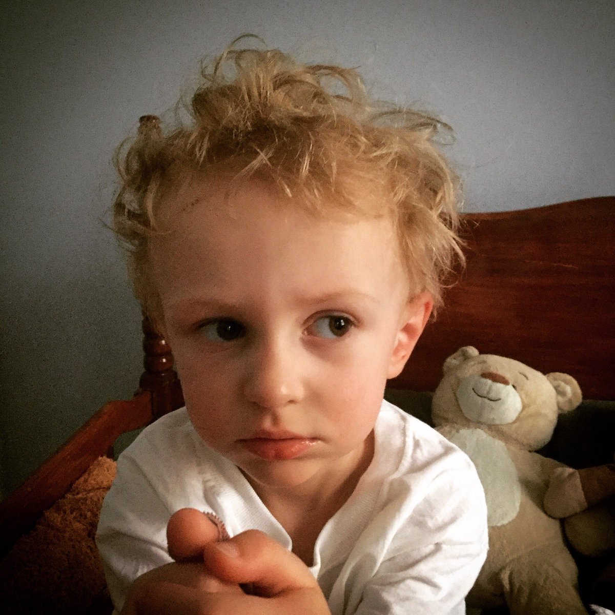 MamaAmes1124's tweet photo. #MajorBedhead Reporting for duty! May you sleep so good tonight @mcbridemelissa that you wake up like Ethan ππππΌ https://t.co/GFjDijQHUH