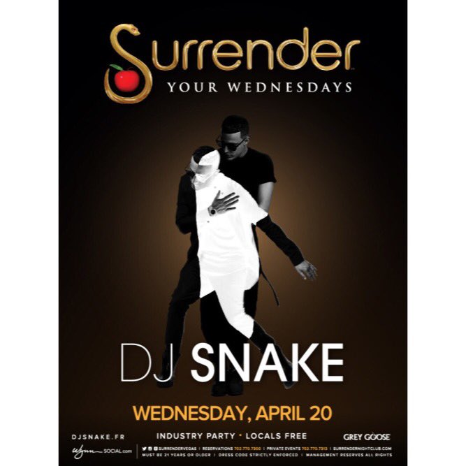 JessicaLazaroLV's tweet photo. #surrenderyourwednesday w/ @djsnake tonight @SurrenderVegas For guest list text me ๐ฒ702-544-1057 #vegas https://t.co/81WwzZ6ozw