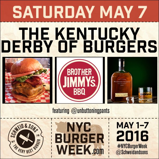 SchweidAndSons's tweet photo. Bourbons, Burgers &amp; @unbuttoningpnts  have your Kentucky Derby planned @BrotherJimmys  https://t.co/bGuOuqUxZn https://t.co/K01MIe8Obs