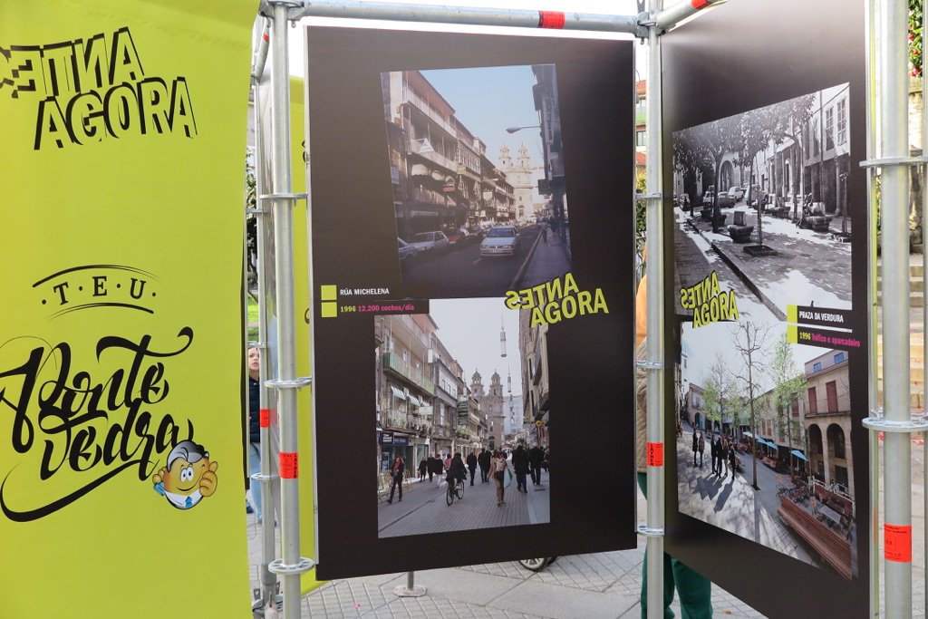 O que foi e o que é. Teu Pontevedra, a transformación da cidade. Na praza de Ourense. Non vas a vir? #Lores #ponte