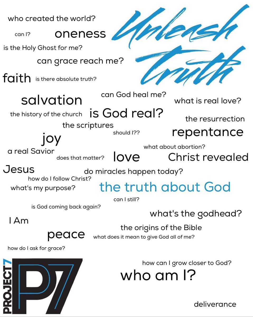 P7clubs's tweet photo. Want to #UnleashTruth? Here are some conversation starters that YOU can participate in. https://t.co/ygp1bmcPNJ