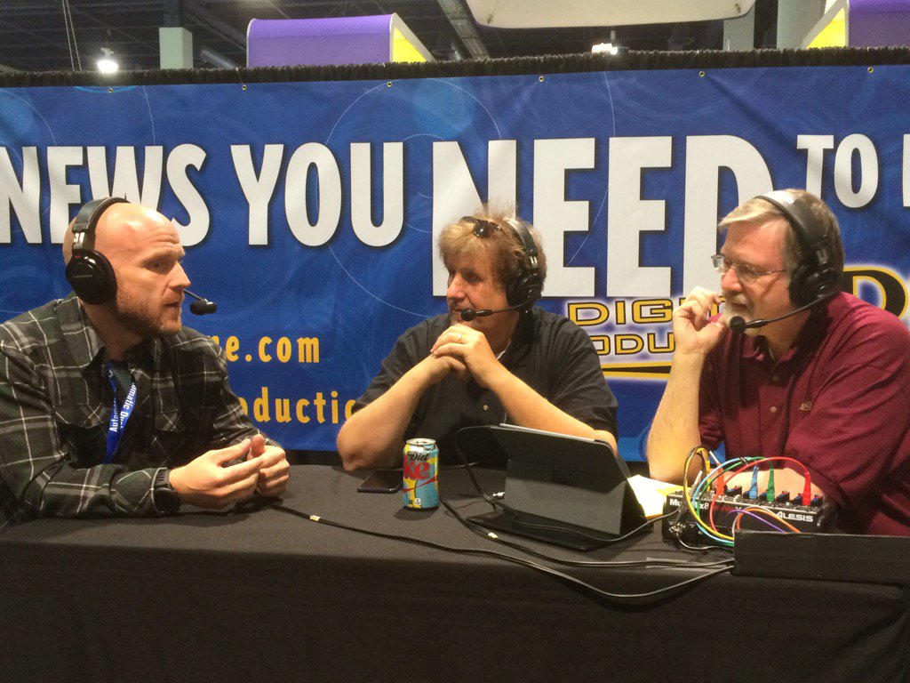 BourkePR's tweet photo. Wes Plate of @autoduck chatting with @DPBuZZ at #NAB2016 https://t.co/iWSdfnLTiQ