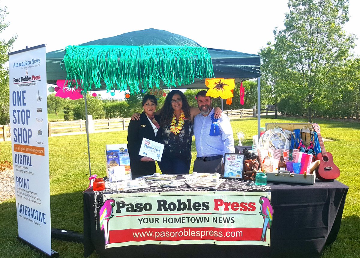 AllysonOken's tweet photo. @PasoPress we won! #pasochamber #noconews at Paso Robles Business Expo! https://t.co/8DMMcKqGbb