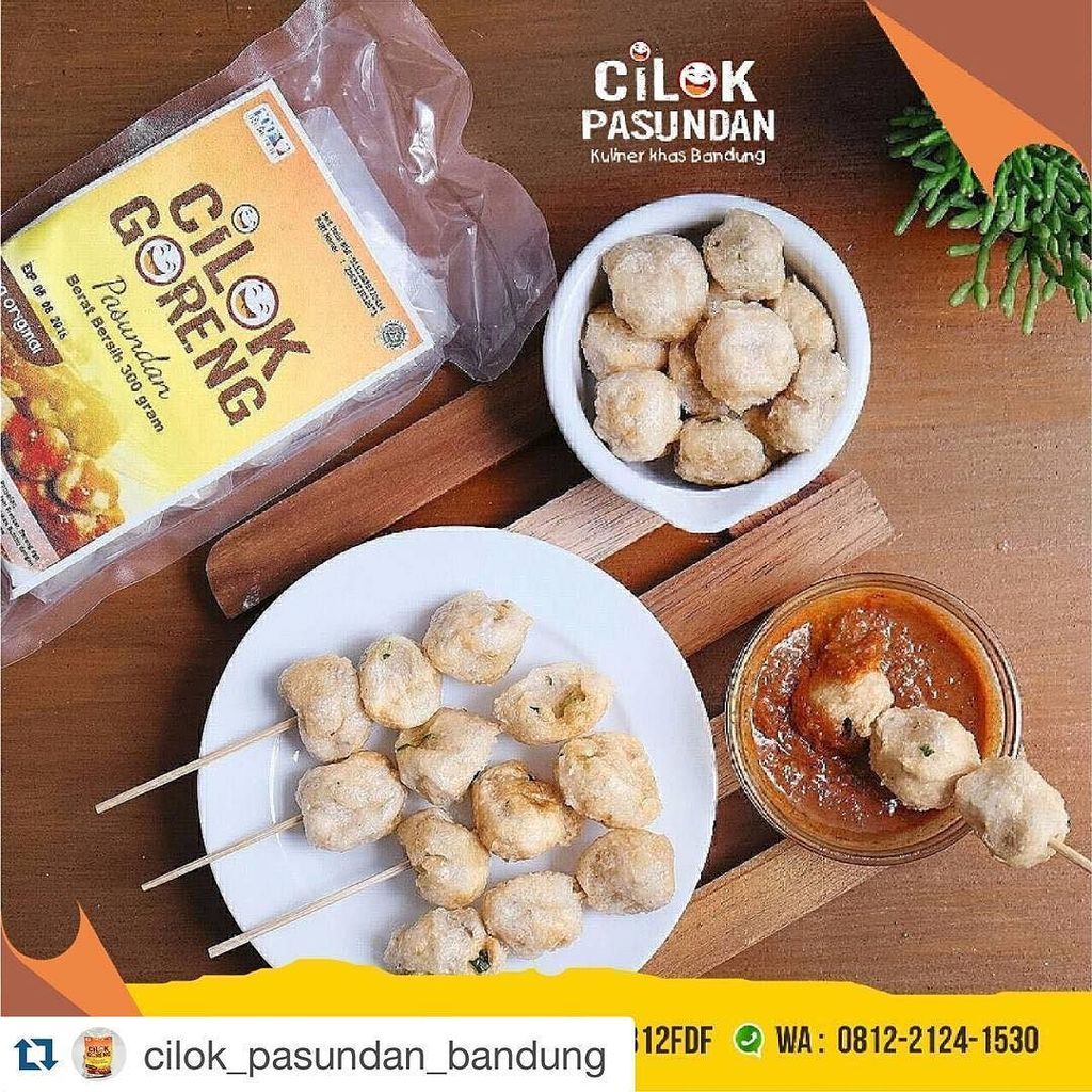 Cilok. Goreng Pasundan...
Sehat higienis dan berkelas..
Makan khas Sunda untuk Indonesia..… ift.tt/1VGgpIe
