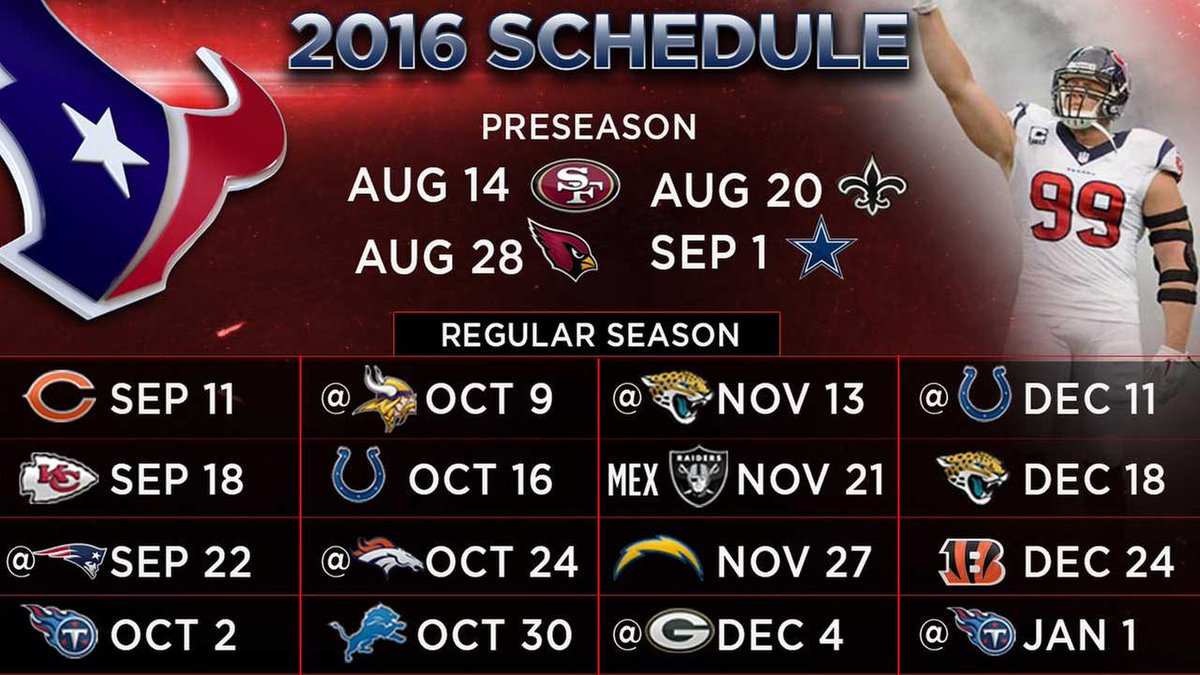 KatCressida's tweet photo. #Texans+ #CoachOBrien impress #NFL schedulers SO much -grab 5 #primetime games this Season! https://t.co/IpmumyJSCs https://t.co/yEll4W8SFX