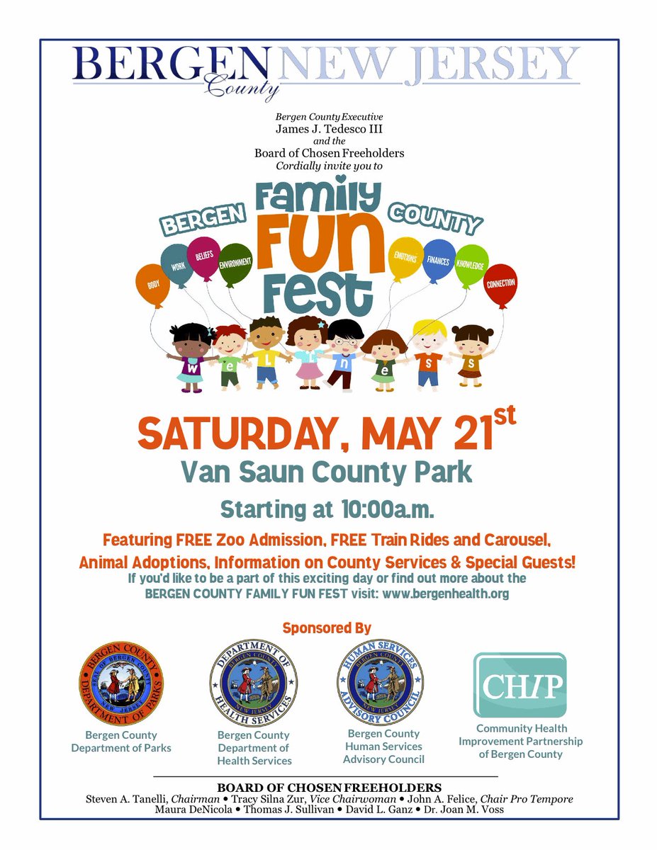 CHIPBergenNJ's tweet photo. @bergencountynj hosting Family Fun Fest on Saturday May 21st @ 10 am! https://t.co/gGdrlRGVCx