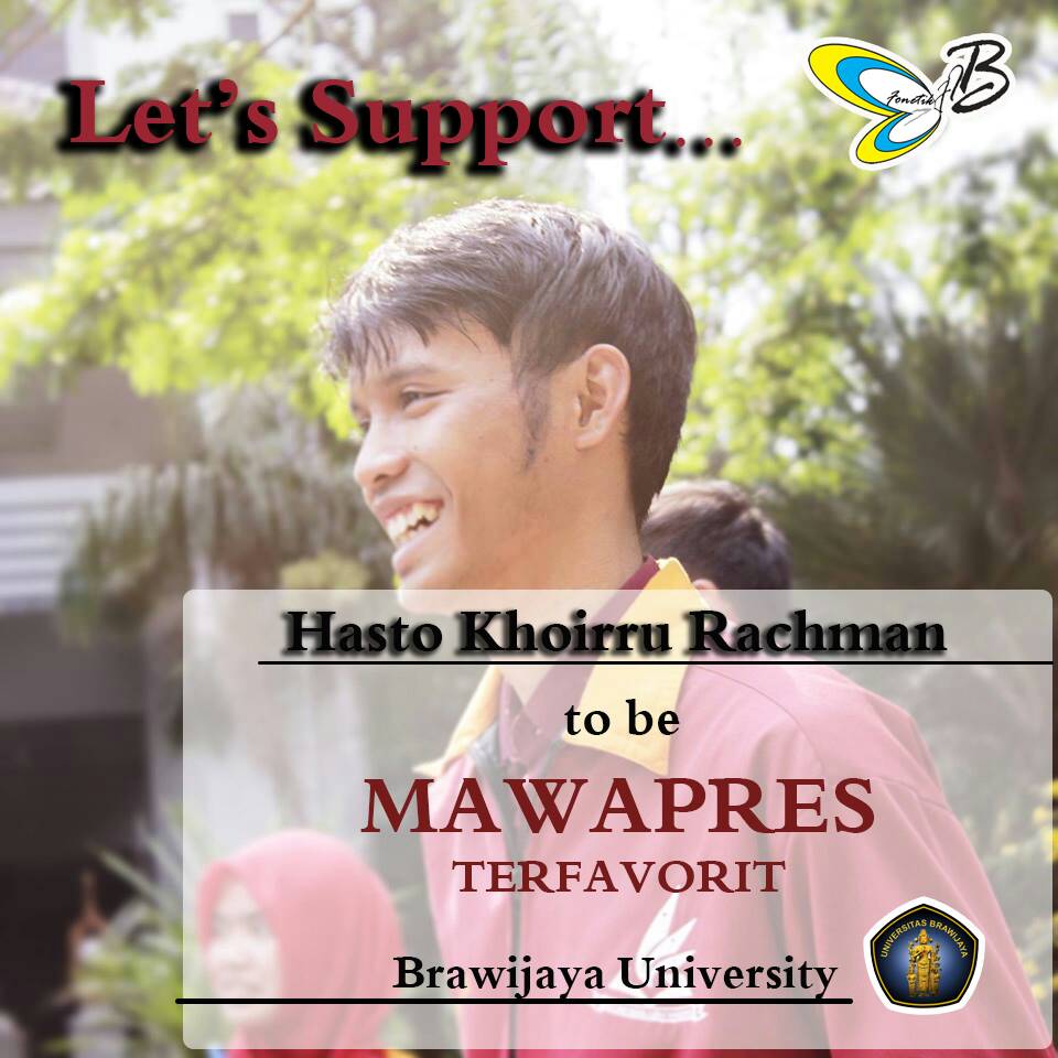 FonetikFibUb's tweet photo. Kuy vote fib to MAWAPRES TERFAVORIT UB
19-23 April 2016,16.00 WIB di https://t.co/Tp0qGBwiiq @DPMFIB_UB @BEMFIBUB https://t.co/Ny1Bfutvhm