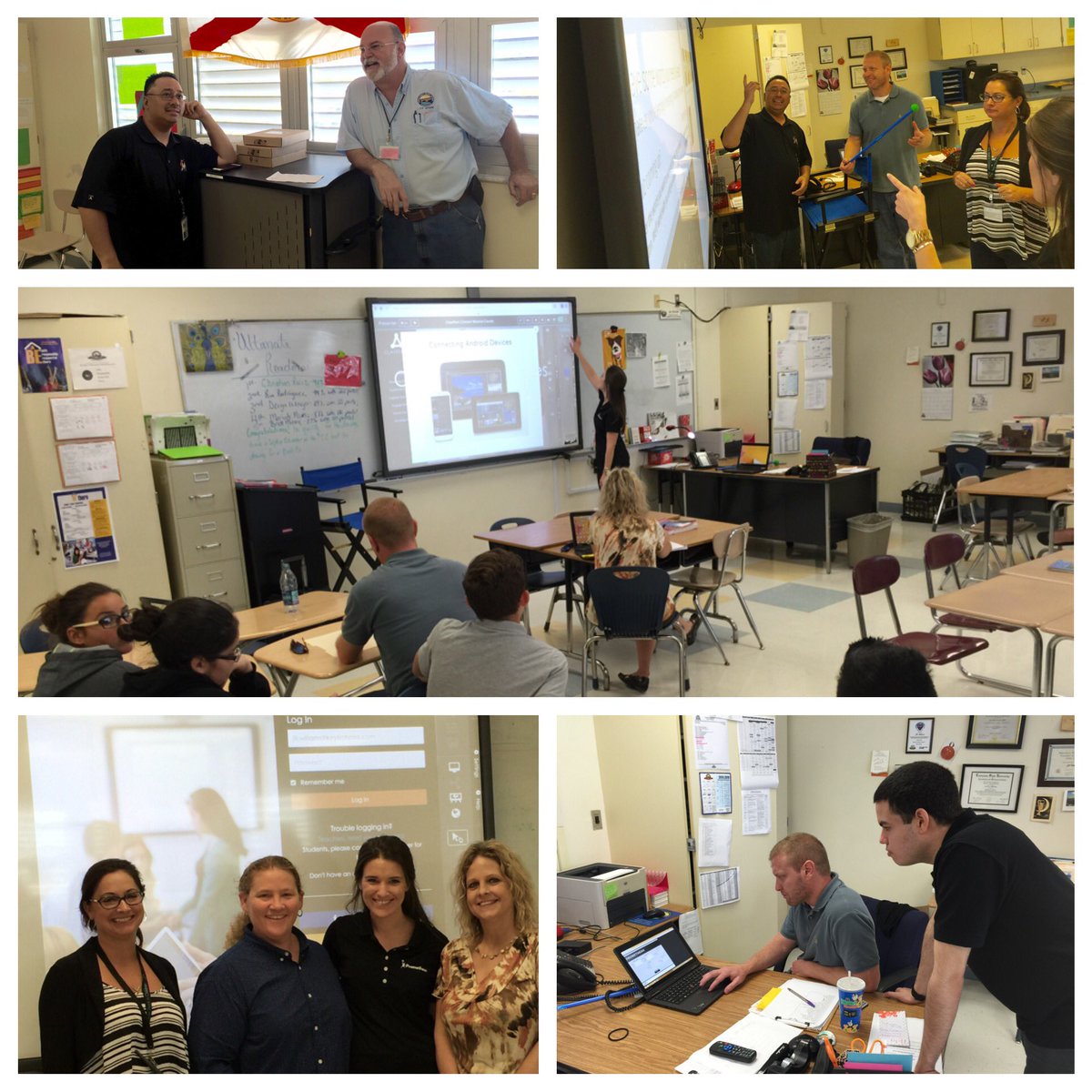 JNulisch's tweet photo. Instructional Tech done right.Students-Teachers-#MCSDIT evaluating tools for our classrooms. @Promethean #MYMCSD https://t.co/PAyXKYSUJP