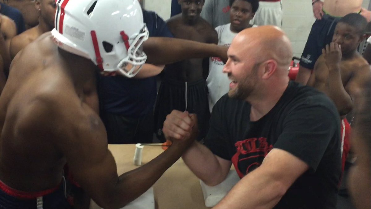GulleyGrip's tweet photo. What??? Arm wrestling training  for football players...

Stay tuned....dominate hand stability on the field. https://t.co/gS9avx8RSY