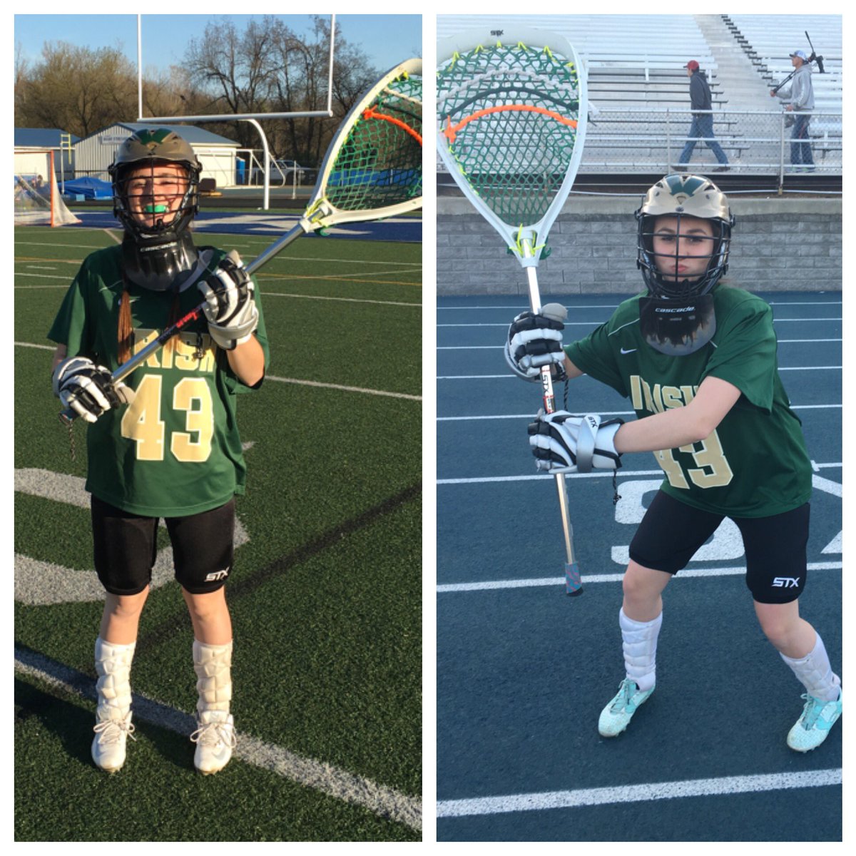 STVMGirlsLAX's tweet photo. Great job by Chloe and Melissa filling in   goal tonight. Both looked good in their first time ever playing goalie! https://t.co/y6HwAoypAd