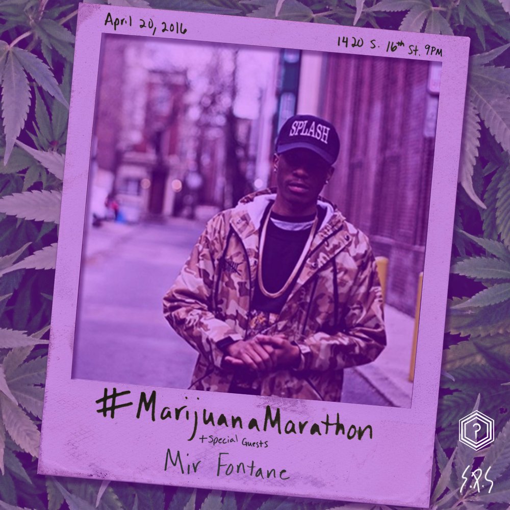 WhatScene's tweet photo. \?/ #MarijuanaMarathon \?/ 9pm 1420 S 16th St #WhatScene https://t.co/zeDDx8HkWz