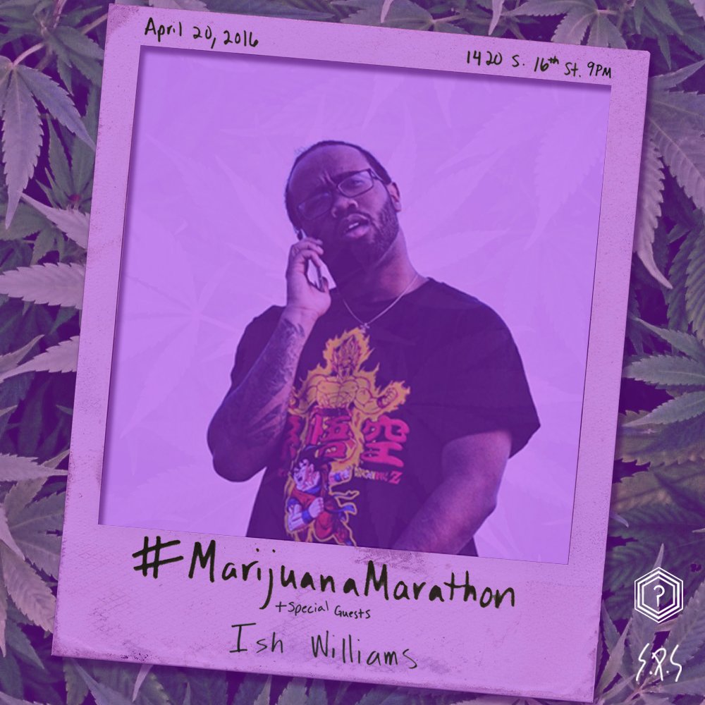 WhatScene's tweet photo. \?/ #MarijuanaMarathon \?/ 9pm 1420 S 16th St #WhatScene https://t.co/zeDDx8HkWz