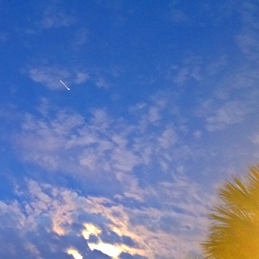 bonzack's tweet photo. @Space_Station going over the moonrise.8:22pm at @SpaceWalkofFame @NASA @ExploreSpaceKSC @NASAKennedy @WeAreGoFL https://t.co/PrOJbRwbOo
