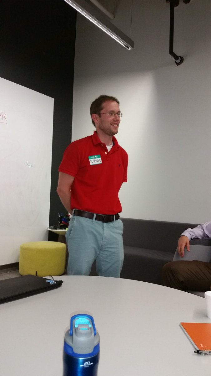 energyalabama's tweet image. Daniel speaking at #openhsv co-working night, sharing the mission of #sustainable #energy