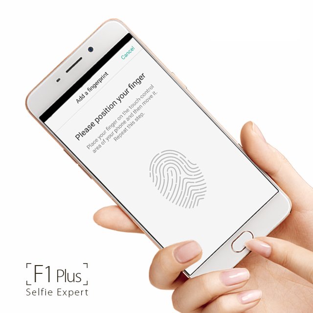 Sensor sidik jari pada OPPO F1 Plus tawarkan keamanan &amp; kenyamanan. Mampu membuka layar dalam 0.2 detik!
