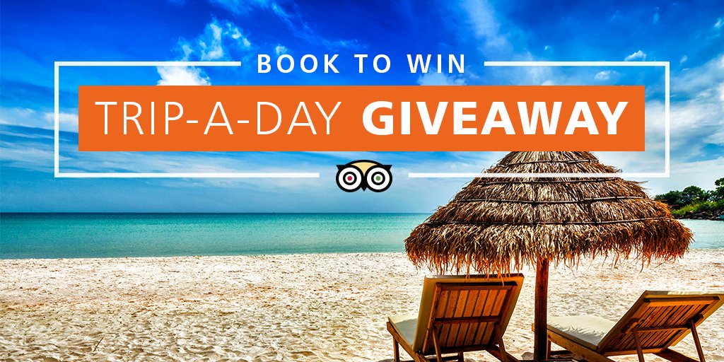 Tripadvisor's tweet photo. TripAdvisor is giving away a Trip-A-Day for every day in April! How to enter: https://t.co/dRf4o4tQVD #BookToWin https://t.co/FyJlZ2gdlK