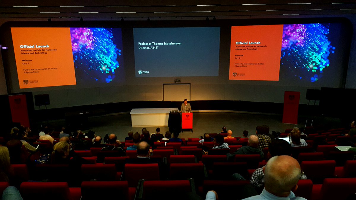 GabNguyenSci's tweet photo. Thomas Maschmeyer thanks all who contributed to the success of the Scientific Meeting, it's been great! #SydneyNano https://t.co/7cDNtbupwE