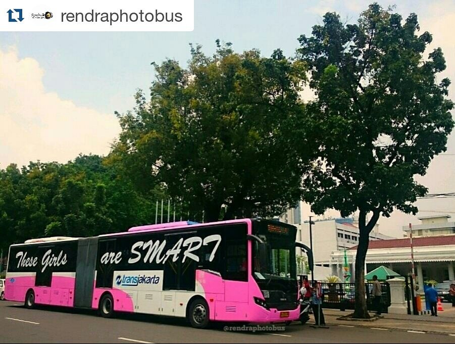 SukaFotoBis's tweet photo. Spesial moment hari Kartini, PT Transjakarta meluncurkan 2 unit armada pink khusus penumpang cewek.
@narendrawisnoe https://t.co/mlN1NHYtfu
