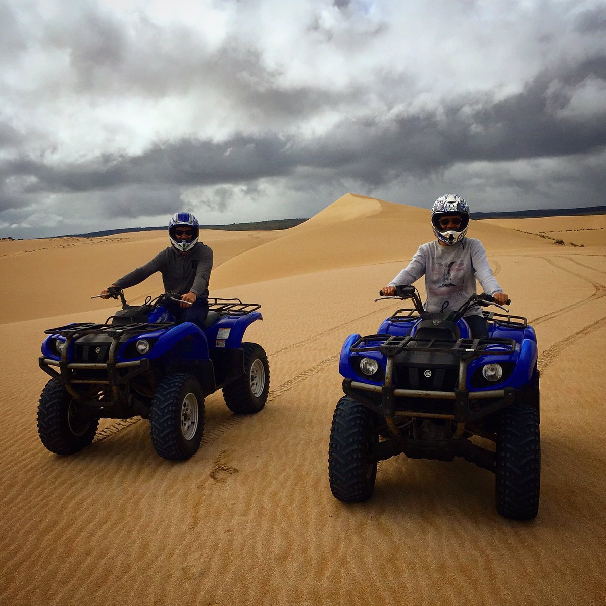 tombarts's tweet photo. Great fun cruising around Coffin Bay to finish off a week of adventures!! @renzerell #quads #dunes #coffinbay https://t.co/AwRQo3pP6C
