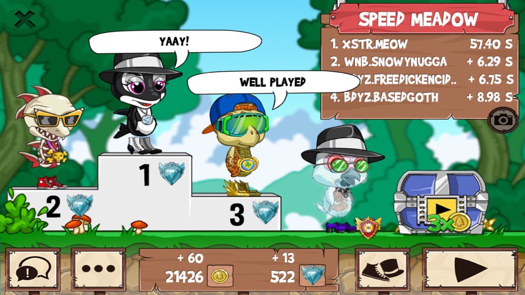 OrangeJ3WS's tweet photo. Get on my level, son! #funrun2 #Snowynugga #FreeDickencider #Basedgoth https://t.co/V3qoEngqJM