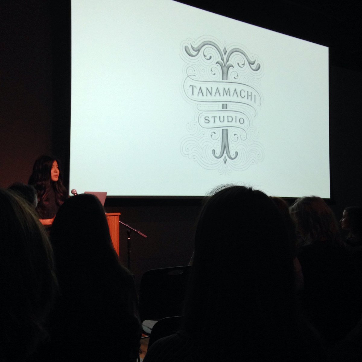 aigaportland's tweet photo. We’re live with @dana_tanamachi at @pnca! Follow along as we share highlights and insights #TypefestPDX #dwpdx https://t.co/DnIXWwBHIz