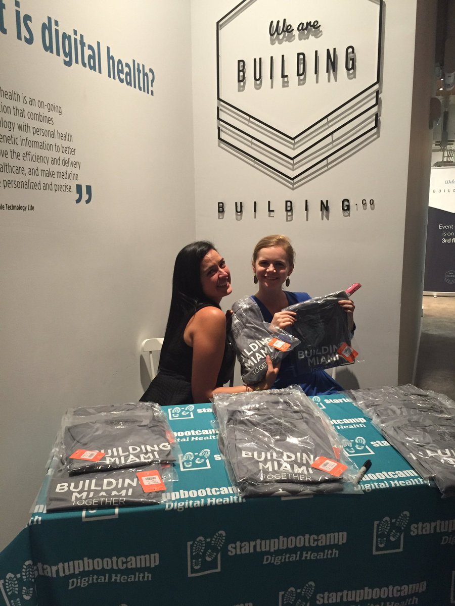 VFAMiami's tweet photo. Ending the night @buildingco with some @sbcHealth t-shirts #success https://t.co/QsmX10XDzq