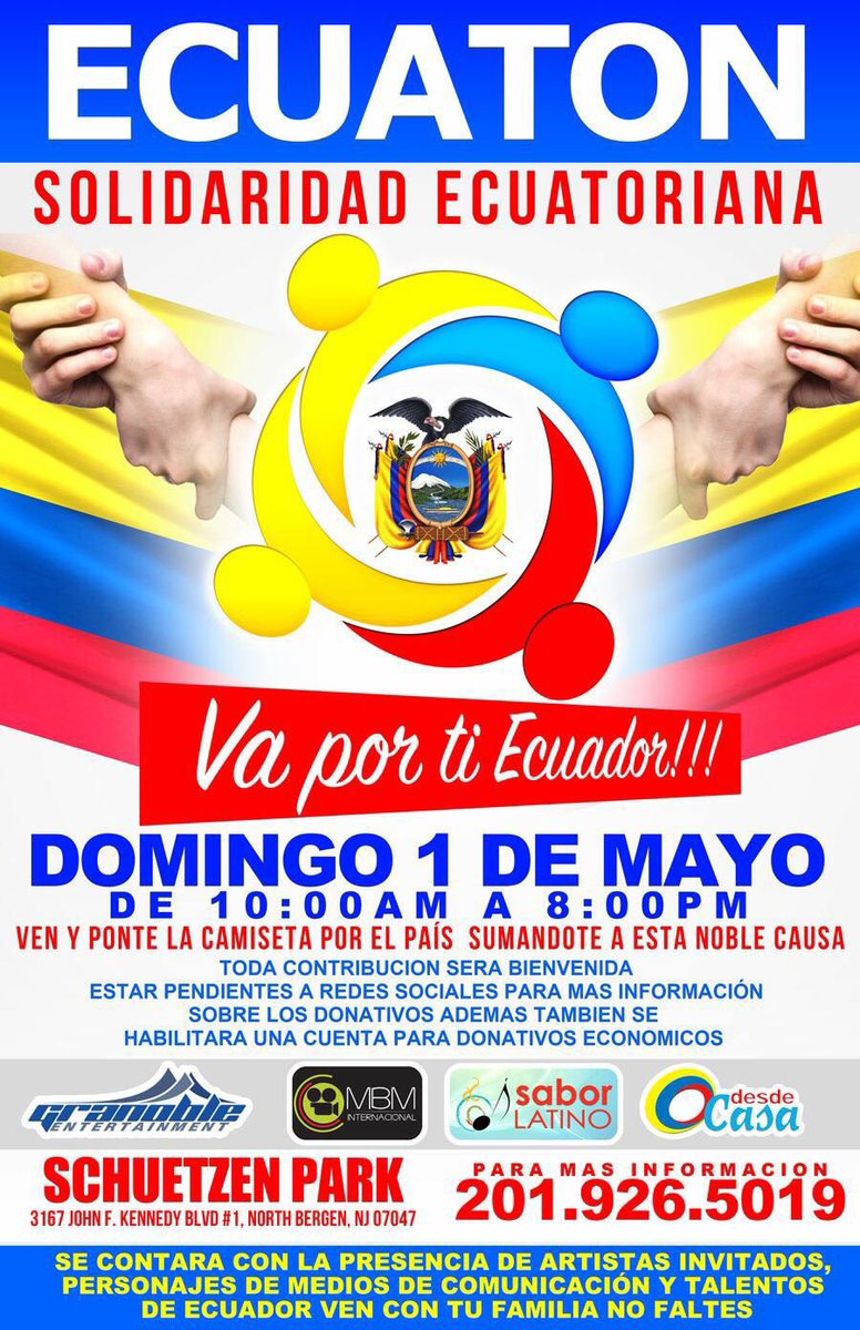 EPSDLHC's tweet photo. #EcuadorEarthquake #NJ https://t.co/LimIMpCkvq