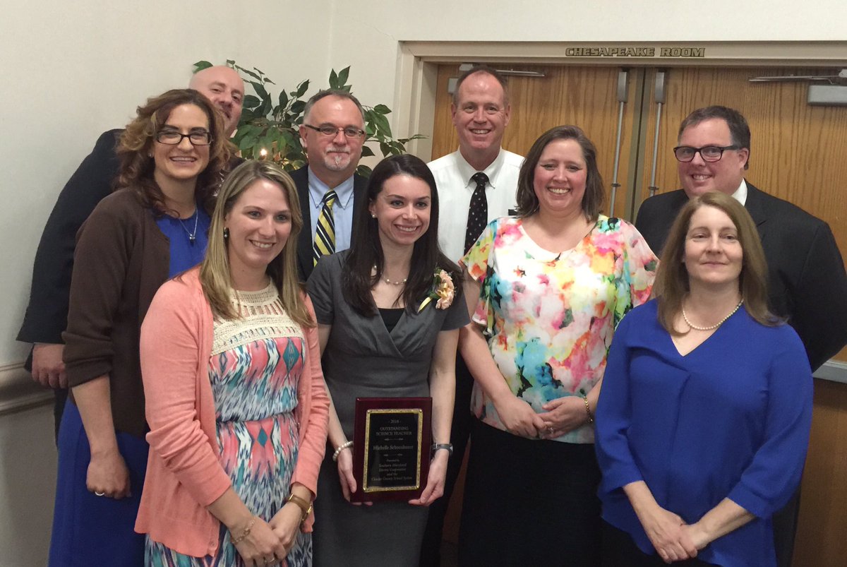 LaPlataHS's tweet photo. Congrats Mrs. Schoenbauer on winning the SMECO Science Teacher of the Year! #WarriorDifferenceMaker #WarriorPride https://t.co/Xq0XVNgB57