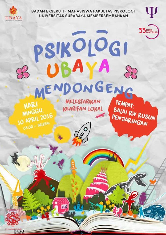 mprubaya's tweet photo. Fakultas Psikologi Ubaya mengadakan acara "Psikologi Ubaya Mendongeng" https://t.co/Z9n18T5Fr6