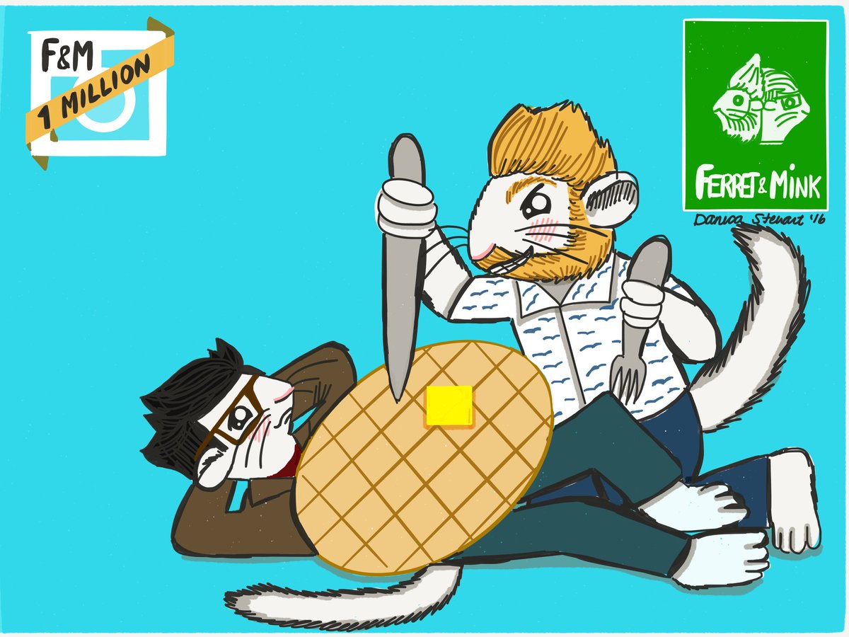 ferretandmink's tweet photo. #ferretandmink 's take on @rhettandlink #GoodMythicalMorning #WaffleWednesday pic #gmm :) https://t.co/8apZOmfQoq https://t.co/5gMf130HO3