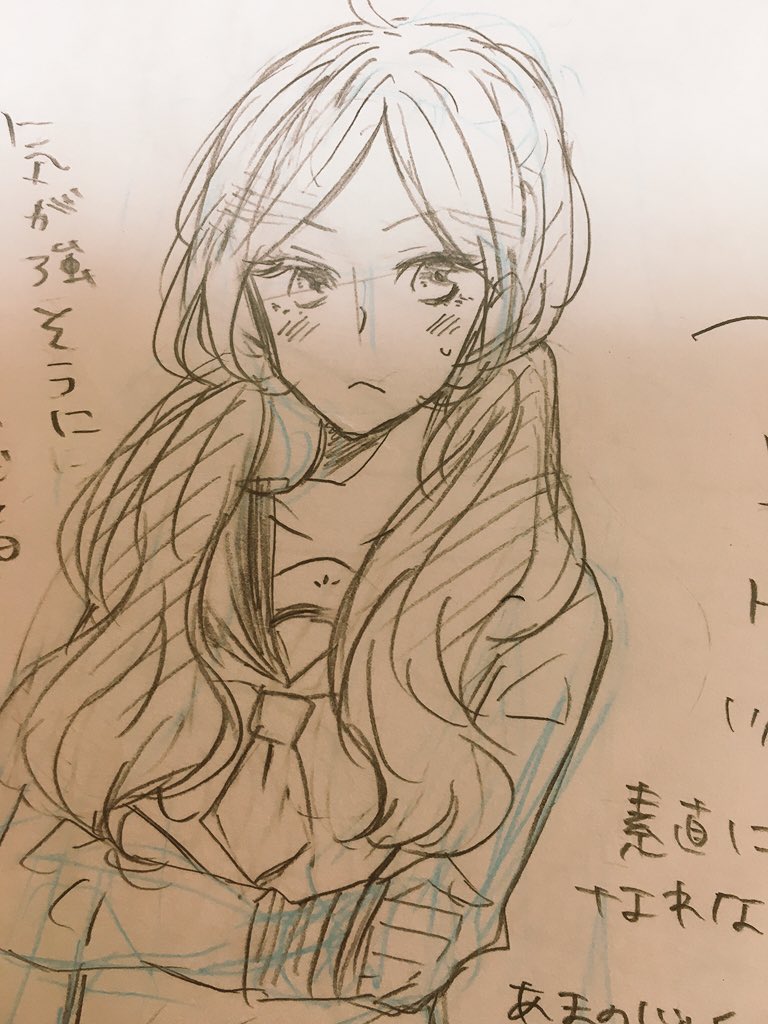 現在描いてる七海さんの3話目に出そうとした新キャラボツ案。どのキャラも3話目に馴染めなかった笑(°_°) 