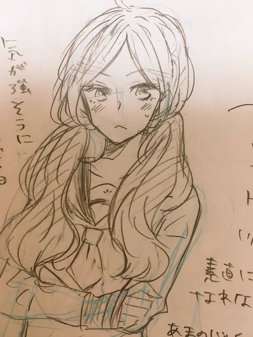 現在描いてる七海さんの3話目に出そうとした新キャラボツ案。どのキャラも3話目に馴染めなかった笑(°_°) 