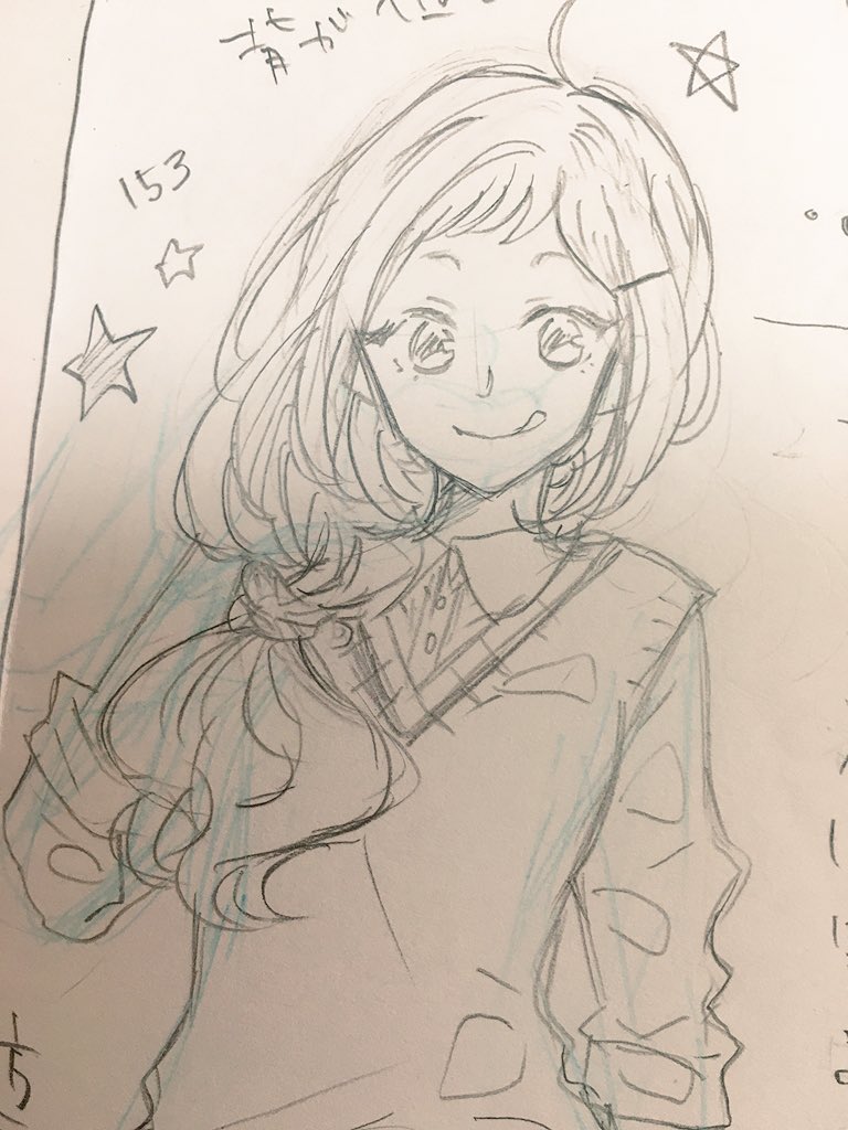 現在描いてる七海さんの3話目に出そうとした新キャラボツ案。どのキャラも3話目に馴染めなかった笑(°_°) 