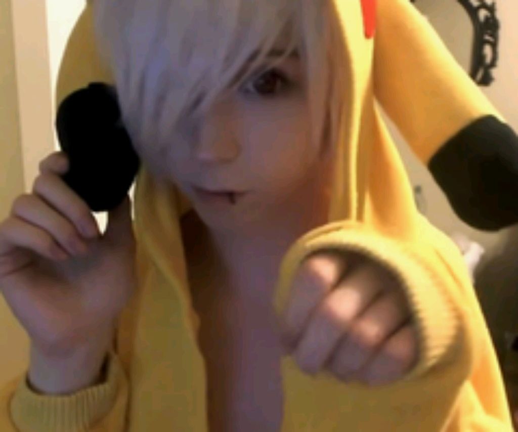 "Uhh...." He blushed shyly