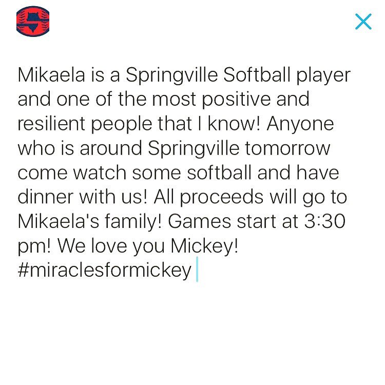 shs_softballl's tweet photo. #miraclesformickey ❤️❤️ https://t.co/NLl6o1JDyJ