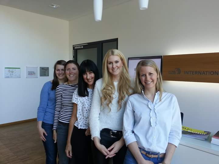 WING_geothermal's tweet photo. High Fives to the International Geothermal Association Team in Bochum, Germany. True women power! #GEOTHERMAL https://t.co/hv9R9RYJEY