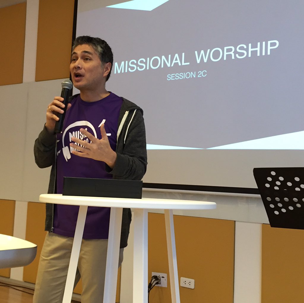 MANILA. "A missional church needs #MissionalWorship songs." <a href="/juliusfabregas/">Julius S. Fabregas</a> to <a href="/victoryph/">Victory</a> pastors #ENMusic