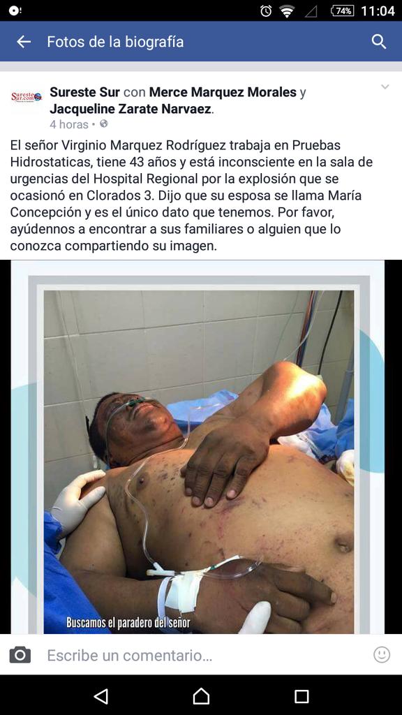 amaral_93's tweet photo. @lopezdoriga Ayuda para el señor Virginio Márquez de 43 años es de Comalcalco, necesitan localizar a sus familiares https://t.co/tnauGPztwz